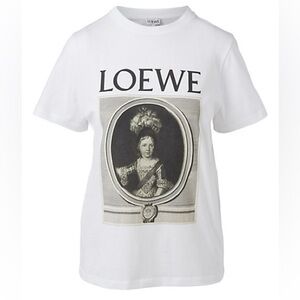 Loewe Cotton T-Shirt In Portrait Print